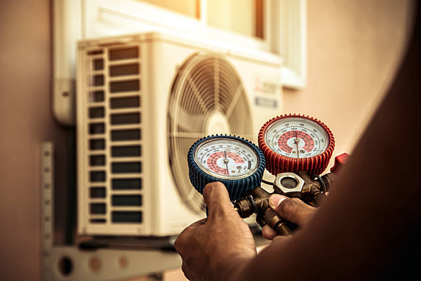 Professional Heat Pump Repair technician working in Sandy Springs, SC